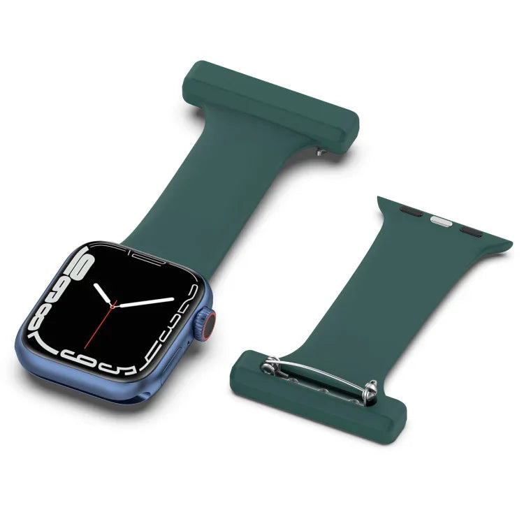 สายซิลิโคนสำหรับพยาบาล Apple Watch Series, 7 45มม. / 6&SE&5&4 44มม. / 3&2&1 42มม., 7 41มม. / 6&SE&5&4 40มม. / 3&2&1 38มม.