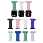สายซิลิโคนสำหรับพยาบาล Apple Watch Series, 7 45มม. / 6&SE&5&4 44มม. / 3&2&1 42มม., 7 41มม. / 6&SE&5&4 40มม. / 3&2&1 38มม.