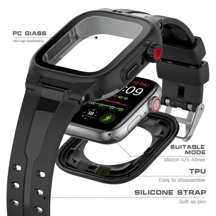 เคสกันน้ำ RedPepper TPU + PC + ซิลิโคนสำหรับ Apple Watch Series 9 / 8 / 7 41มม., สำหรับ Apple Watch Series 9 / 8 / 7 45มม.