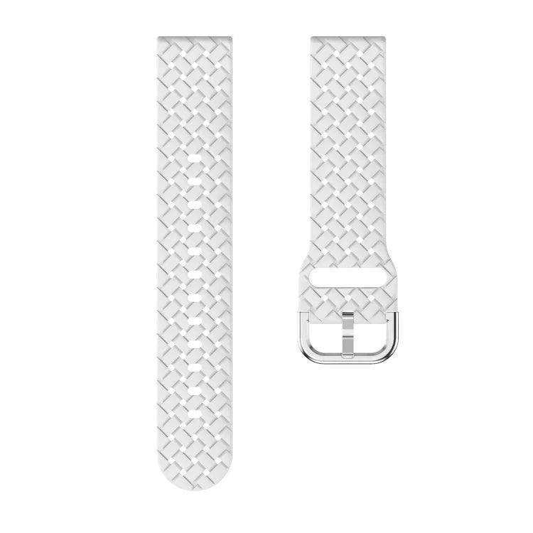 Weave Texture Silicone Watch Band, For Samsung Galaxy Watch4 40/44mm, For Samsung Galaxy Watch4 Classic 42/46mm