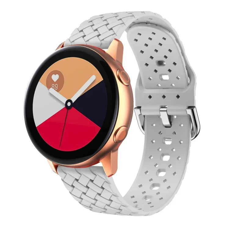 สายรัดนาฬิกาซิลิโคนลายทอ สำหรับ Samsung Galaxy Watch4 40/44 มม. สำหรับ Samsung Galaxy Watch4 Classic 42/46 มม.