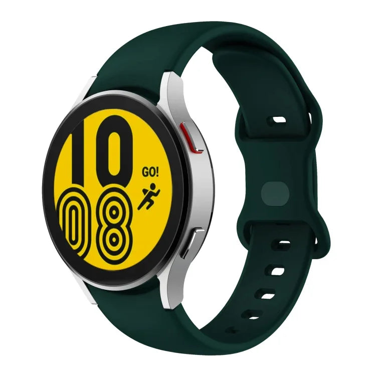 Butterfly Buckle Silicone Watch Band, For Samsung Galaxy Watch4 Classic 42mm / Watch4 40mm, For Samsung Galaxy Watch4 Classic 46mm / Watch4 44mm, For Samsung  Galaxy Watch4 Classic 46mm / Watch4 44mm, For Samsun Galaxy Watch4 Classic 46mm / Watch4 44mm