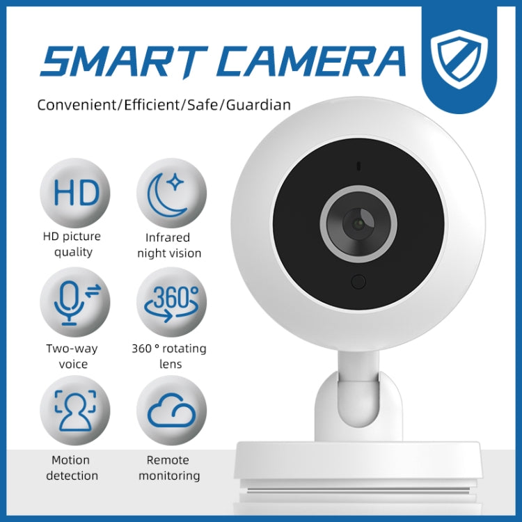 กล้องวงจรปิดอัจฉริยะ WiFi ความละเอียด 1080P HD รุ่น A2 รองรับการมองเห็นกลางคืน