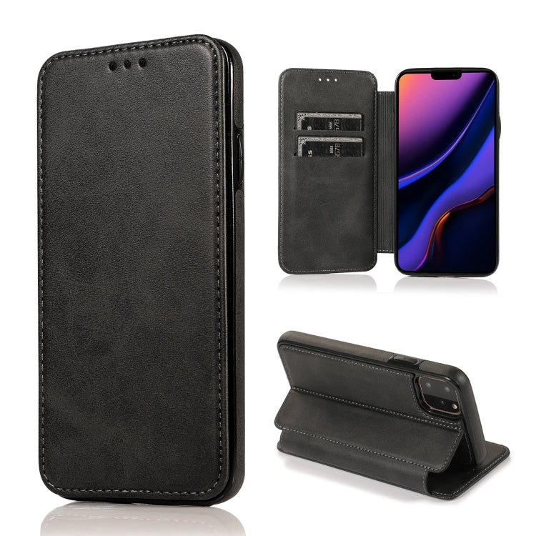 Knight Magnetic Suction Leather Phone Case, For iPhone 11 Pro, For iPhone 11 Pro Max, For iPhone X / XS, For iPhone XR, For iPhone XS Max, For iPhone SE 2022 / SE 2020 / 7 / 8, For iPhone 7 Plus / 8 Plus