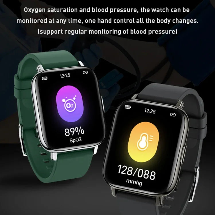 นาฬิกาอัจฉริยะ Rowatch 2S หน้าจอ TFT 1.65 นิ้ว รองรับการวัดความดันโลหิต/การติดตามการนอน, 2S (ชมพู), 2S (ดำ), 2S (เขียว)