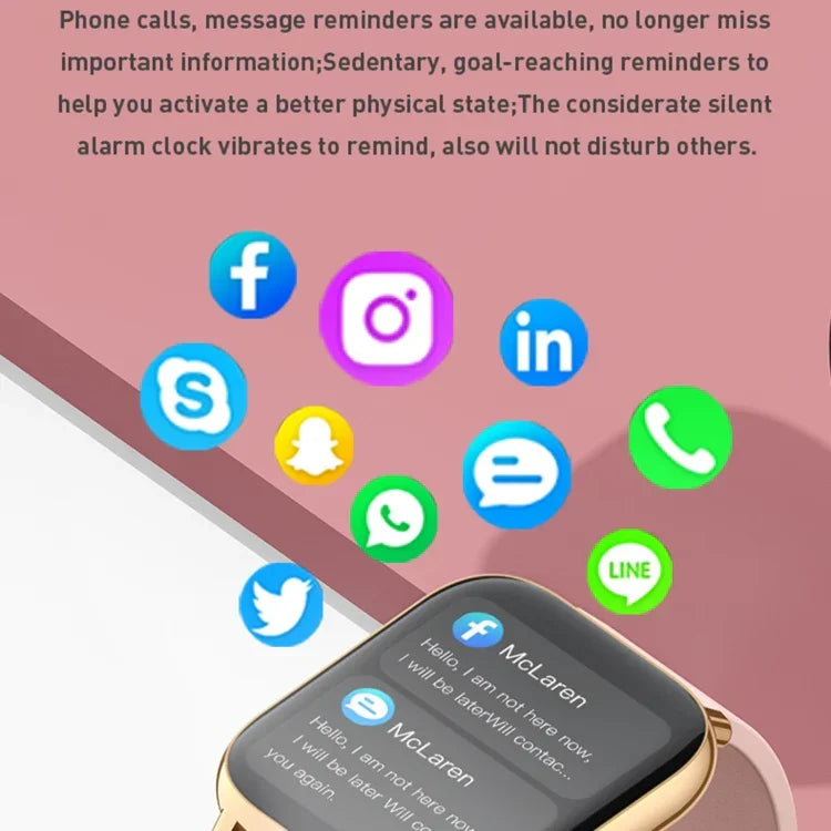นาฬิกาอัจฉริยะ Rowatch 2S หน้าจอ TFT 1.65 นิ้ว รองรับการวัดความดันโลหิต/การติดตามการนอน, 2S (ชมพู), 2S (ดำ), 2S (เขียว)