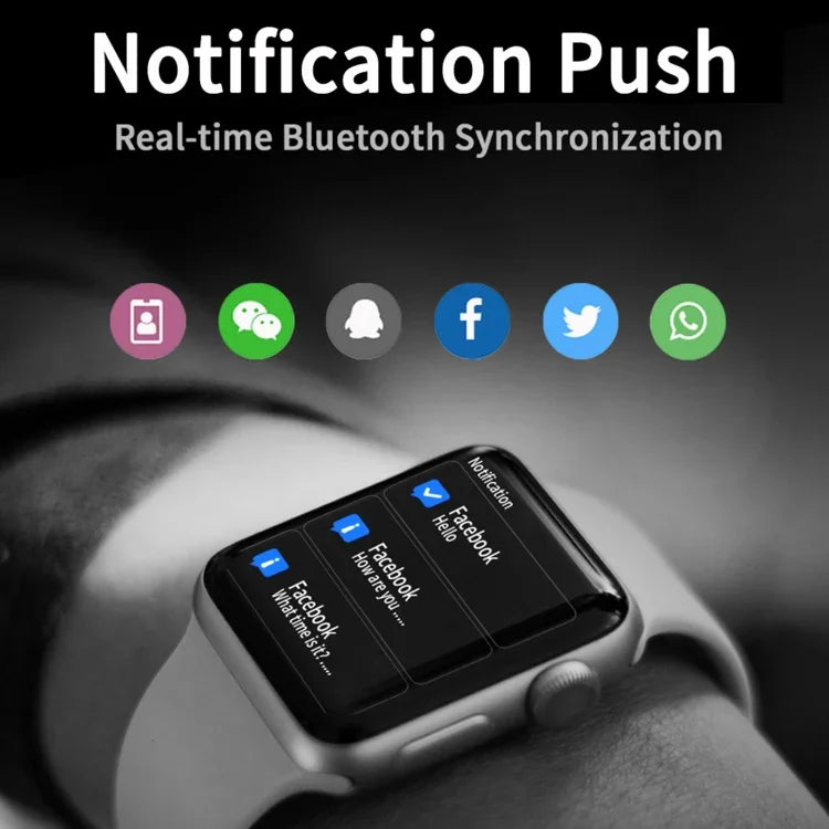 นาฬิกาอัจฉริยะ D SEVEN หน้าจอ TFT 1.9 นิ้ว รองรับการโทร Bluetooth/การติดตามการนอน