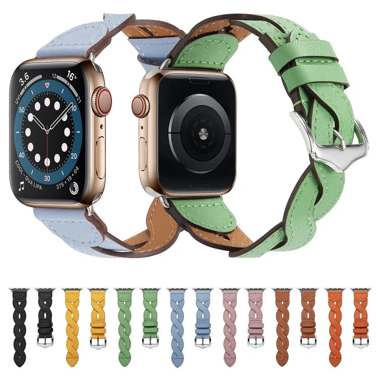 สายถักสำหรับ Apple Watch Series, 7 41มม. / 6&SE&5&4 40มม. / 3&2&1 38มม., 7 45มม. / 6&SE&5&4 44มม. / 3&2&1 42มม.