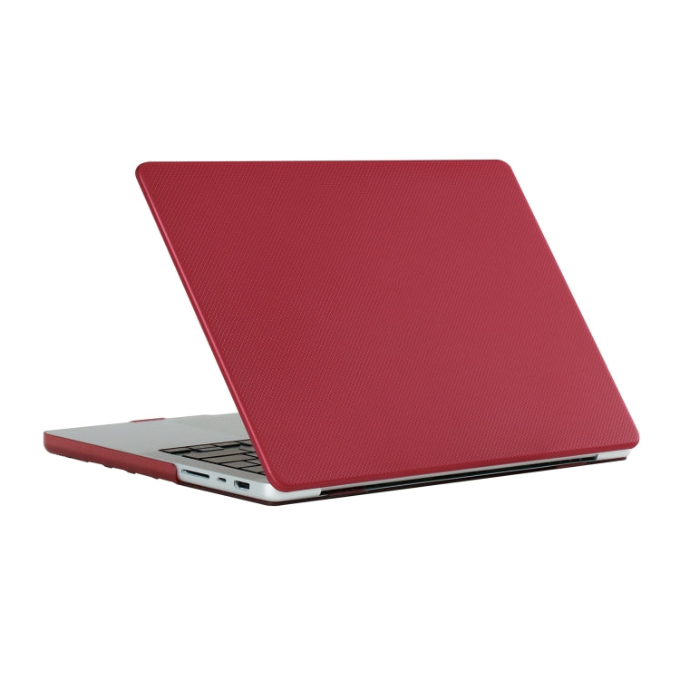 เคสแล็ปท็อปฟอกหนังสองด้านลายจุด, สำหรับ MacBook Air 13.3 นิ้ว A1932/A2179/A2337, สำหรับ MacBook Pro 13.3 นิ้ว A1706/A1708, สำหรับ MacBook Pro 14.2 นิ้ว A2442 2021, สำหรับ MacBook Pro 16.2 นิ้ว A2485 2021
