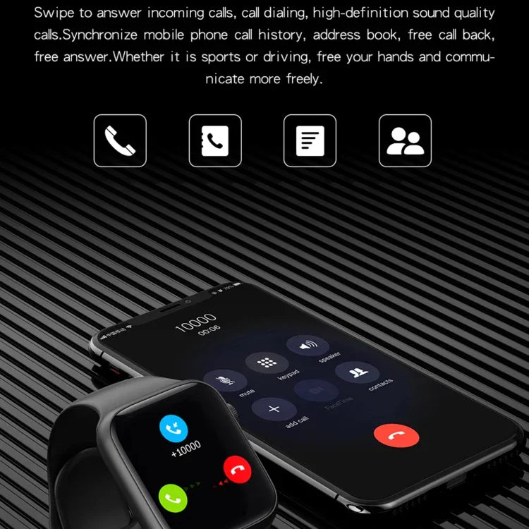 นาฬิกาอัจฉริยะ HW22 Pro หน้าจอ HD 1.75 นิ้ว รองรับการโทร Bluetooth/การวัดอุณหภูมิร่างกาย