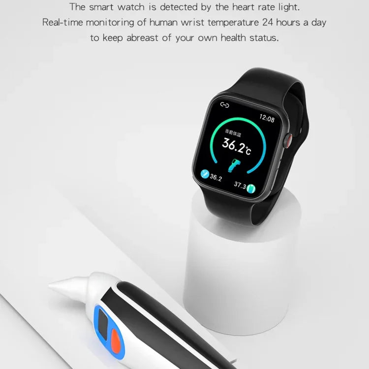 นาฬิกาอัจฉริยะ HW22 Pro หน้าจอ HD 1.75 นิ้ว รองรับการโทร Bluetooth/การวัดอุณหภูมิร่างกาย