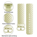 Official Pattern Metallic Watch Strap, For FITBIT Charge 3
