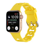 สายซิลิโคนกลวงสำหรับ Apple Watch Series, 7 41มม. / 6&SE&5&4 40มม. / 3&2&1 38มม., 7 45มม. / 6&SE&5&4 44มม. / 3&2&1 42มม.