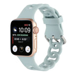 สายซิลิโคนกลวงสำหรับ Apple Watch Series, 7 41มม. / 6&SE&5&4 40มม. / 3&2&1 38มม., 7 45มม. / 6&SE&5&4 44มม. / 3&2&1 42มม.