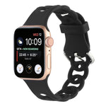 สายซิลิโคนกลวงสำหรับ Apple Watch Series, 7 41มม. / 6&SE&5&4 40มม. / 3&2&1 38มม., 7 45มม. / 6&SE&5&4 44มม. / 3&2&1 42มม.