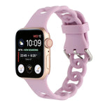 สายซิลิโคนกลวงสำหรับ Apple Watch Series, 7 41มม. / 6&SE&5&4 40มม. / 3&2&1 38มม., 7 45มม. / 6&SE&5&4 44มม. / 3&2&1 42มม.