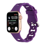 สายซิลิโคนกลวงสำหรับ Apple Watch Series, 7 41มม. / 6&SE&5&4 40มม. / 3&2&1 38มม., 7 45มม. / 6&SE&5&4 44มม. / 3&2&1 42มม.