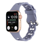 สายซิลิโคนกลวงสำหรับ Apple Watch Series, 7 41มม. / 6&SE&5&4 40มม. / 3&2&1 38มม., 7 45มม. / 6&SE&5&4 44มม. / 3&2&1 42มม.