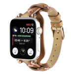 สายรัดนาฬิกาหนังแท้สำหรับ Apple Watch Series, 7 41มม. / 6&SE&5&4 40มม. / 3&2&1 38มม., 7 45มม. / 6&SE&5&4 44มม. / 3&2&1 42มม.