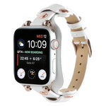 สายรัดนาฬิกาหนังแท้สำหรับ Apple Watch Series, 7 41มม. / 6&SE&5&4 40มม. / 3&2&1 38มม., 7 45มม. / 6&SE&5&4 44มม. / 3&2&1 42มม.