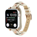 สายรัดนาฬิกาหนังแท้สำหรับ Apple Watch Series, 7 41มม. / 6&SE&5&4 40มม. / 3&2&1 38มม., 7 45มม. / 6&SE&5&4 44มม. / 3&2&1 42มม.