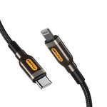 สายชาร์จข้อมูลเร็ว awei CL-125L Type-C / USB-C เป็น 8 พิน ความยาว: 1 เมตร