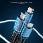 สายชาร์จข้อมูลเร็ว 3 in 1 awei CL-972 Type-C / USB-C + 8 พิน + Micro USB ความยาว: 1.2 เมตร