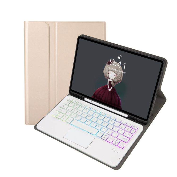 เคสหนังสำหรับแท็บเล็ต A07B-AS พร้อมช่องเสียบปากกา, แป้นพิมพ์บลูทูธแบบทัชแพด สำหรับ iPad 9.7 2018&2017 / Pro 9.7 / Air 2, สำหรับ iPad 10.2 2021&2020&2019/Air 2019/Pro 10.5, สำหรับ iPad Air 11 2025 / 2024 / Air 2022&2020 / Pro 11 2021&2020&2018