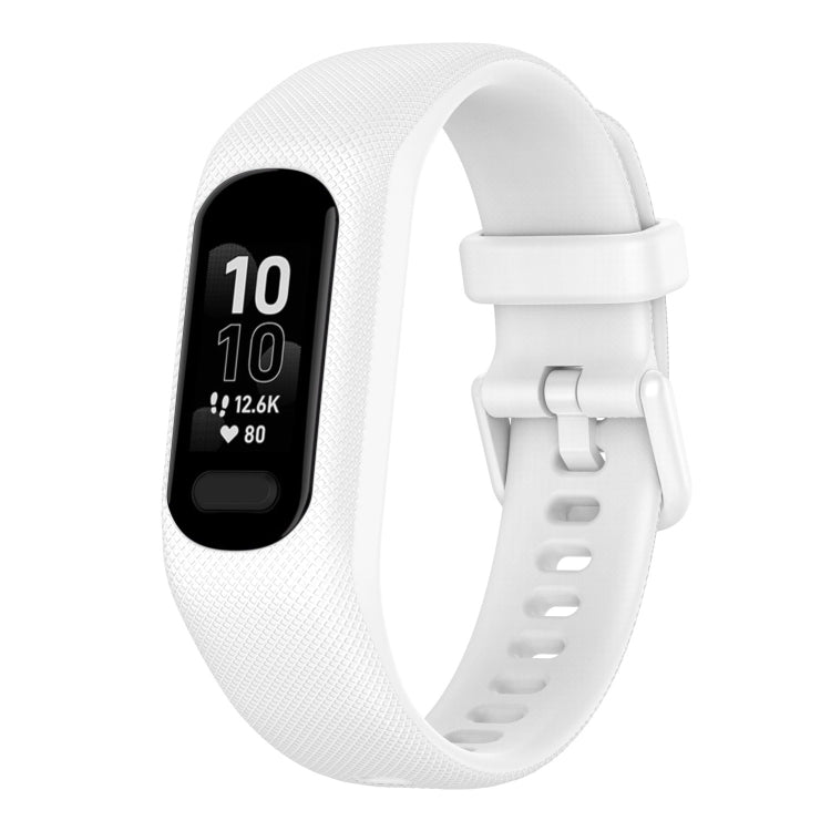 Solid Color Silicone Watch Band, For Garmin Smart 5