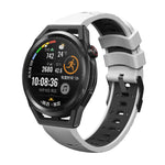 Trapezoidal Three-row Hole Silicone Watch Band, For Huawei Watch GT Runner