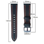 Tricolor Stitching Genuine Leather Watch Band, For Huawei Watch GT 3
