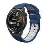 สายซิลิโคนรูสามแถวรูปทรงสี่เหลี่ยมคางหมู สำหรับ Samsung Galaxy Watch 4 / Watch4 Classic, Samsung Galaxy Watch ขนาด 42 มม., Samsung Galaxy Watch ขนาด 46 มม., Samsung Galaxy Watch Active
