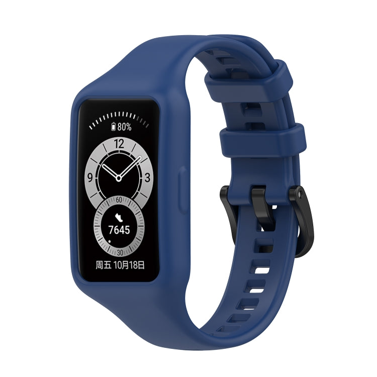 For Huawei Band 7 / 6 Pro / 6 / Honor Band 6 Universal Integrated Silicone Watch Band
