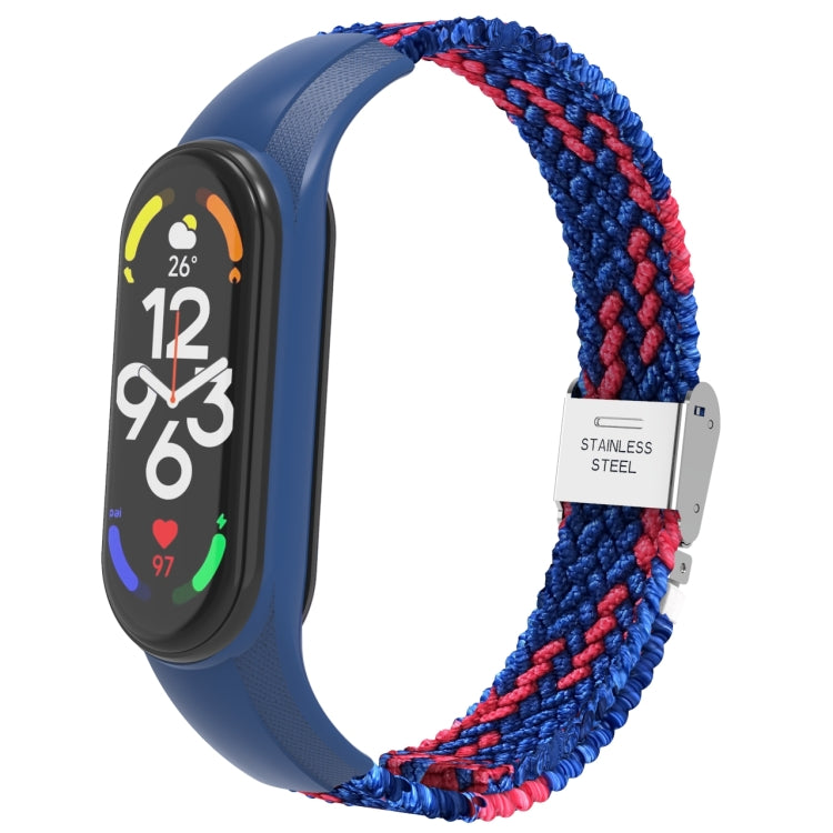 Adjustable Nylon Braided Integrated Watch Band, For Xiaomi Mi Band 7
