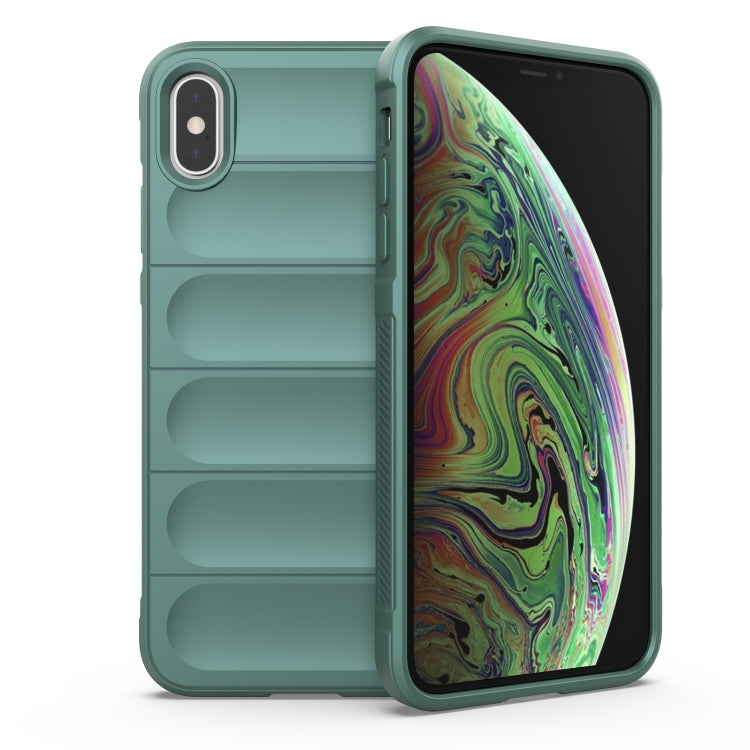 Magic Shield TPU + Flannel Phone Case, For iPhone XS Max