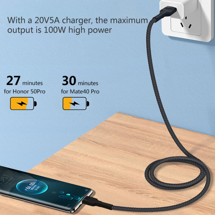 สายชาร์จ USB ลายสักความงาม 5A ความยาวสาย: 1 เมตร USB-C / Type-C, Micro USB, 8 พิน