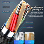 สายชาร์จ USB ลายสักความงาม 5A ความยาวสาย: 1 เมตร USB-C / Type-C, Micro USB, 8 พิน