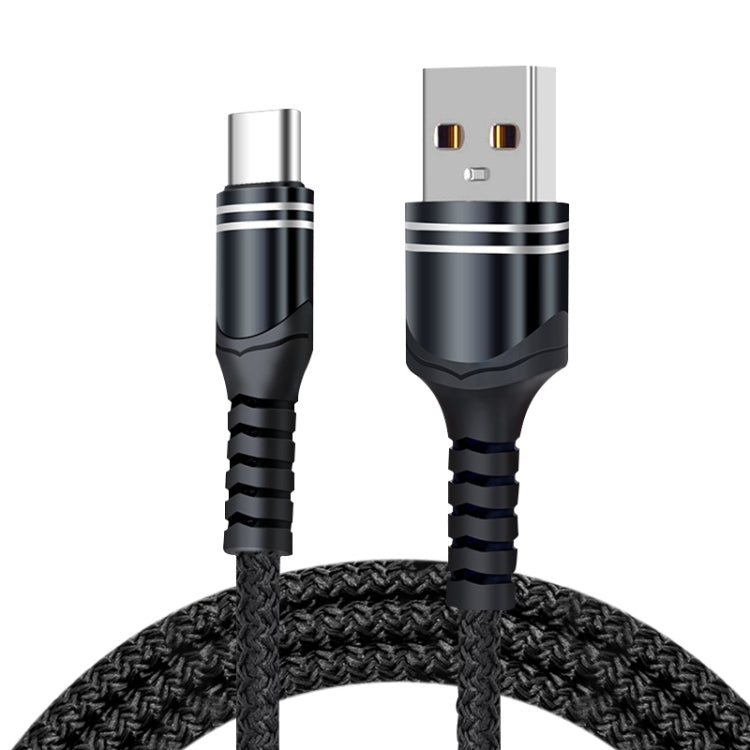 6A Woven Style USB Charging Cable, Cable Length: 1m, USB-C / Type-C, 8 Pin