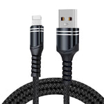 สายชาร์จ USB ลายถัก 6A ความยาวสาย: 1 เมตร USB-C / Type-C, Micro USB, 8 พิน
