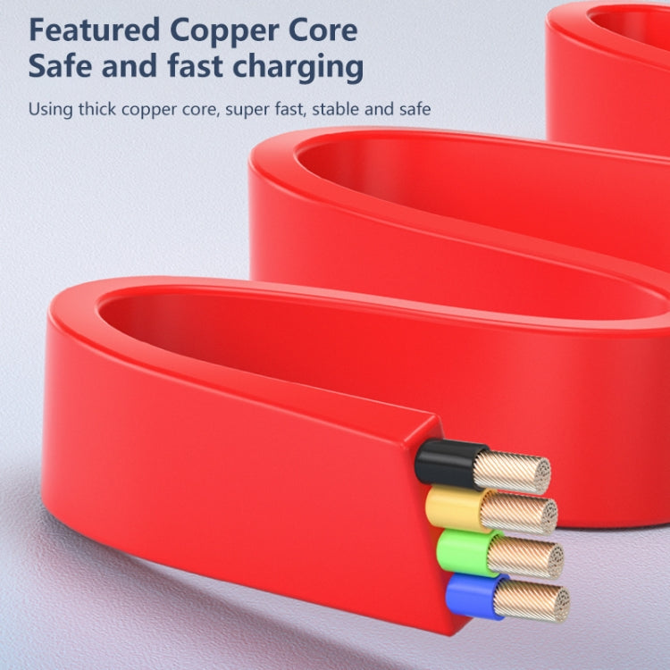 สายชาร์จโทรศัพท์แบบยืดหด 3 in 1 USB เป็น 8 พิน + Micro USB + USB-C / Type-C พร้อมที่วางโทรศัพท์มือถือ