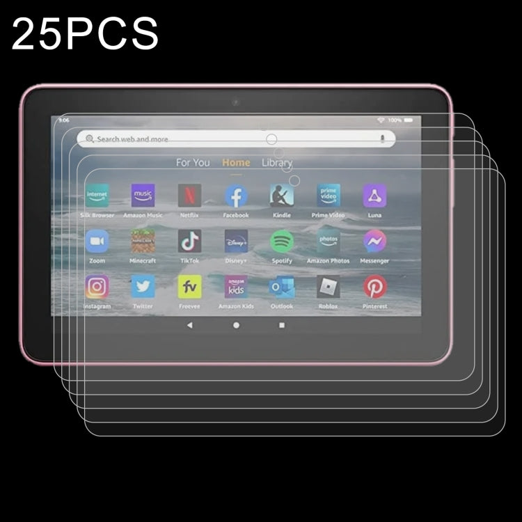 ฟิล์มกระจกนิรภัยกันระเบิด 9H 2.5D สำหรับแท็บเล็ต 25 ชิ้น สำหรับ TCL Tab 10s / Enjoy 2 / T10 / T10S / Honor X8 / Honor 8 Lite / Lenovo K10C X6E6F / Teclast P30T, สำหรับ TCL Tab 10s / Enjoy 2 / T10 / T10S / Honor X8 / Honor 8 Lite (25 ชิ้น)