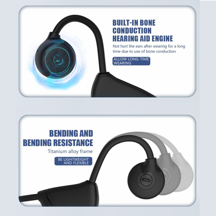 BH328 หูฟังกีฬา Bluetooth 5.3 กันน้ำแบบนำเสียงผ่านกระดูก BH328