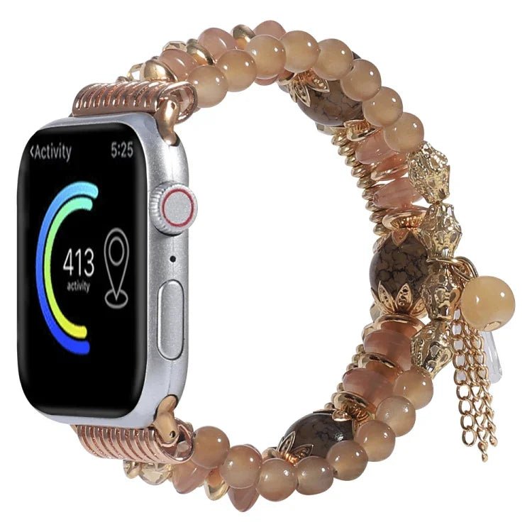 สายรัดนาฬิกาแบบพู่โซ่สำหรับ Apple Watch Series, 7 41มม. / 6&SE&5&4 40มม. / 3&2&1 38มม., 7 45มม. / 6&SE&5&4 44มม. / 3&2&1 42มม.