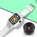 สายรัดนาฬิกา TPU แบบบูรณาการสำหรับ Apple Watch Series, 7 41มม. / 6&SE&5&4 40มม. / 3&2&1 38มม., 7 45มม. / 6&SE&5&4 44มม. / 3&2&1 42มม.