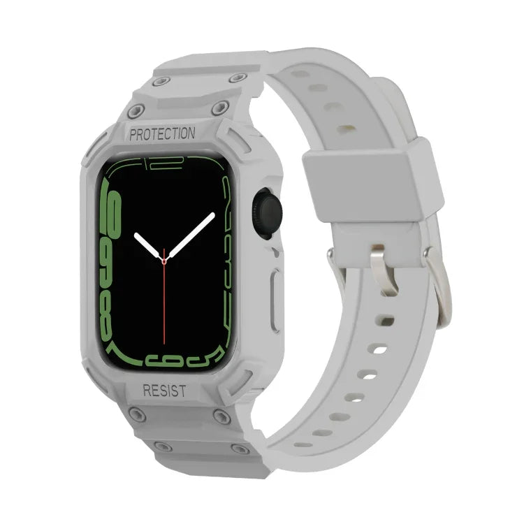 สายรัดนาฬิกา TPU แบบบูรณาการสำหรับ Apple Watch Series, 7 41มม. / 6&SE&5&4 40มม. / 3&2&1 38มม., 7 45มม. / 6&SE&5&4 44มม. / 3&2&1 42มม.
