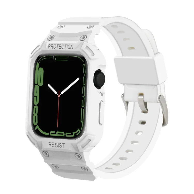 สายรัดนาฬิกา TPU แบบบูรณาการสำหรับ Apple Watch Series, 7 41มม. / 6&SE&5&4 40มม. / 3&2&1 38มม., 7 45มม. / 6&SE&5&4 44มม. / 3&2&1 42มม.