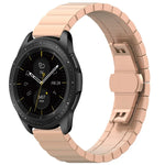สายสแตนเลสหัวเข็มขัดรูปผีเสื้อ 46mm สำหรับ Galaxy Watch