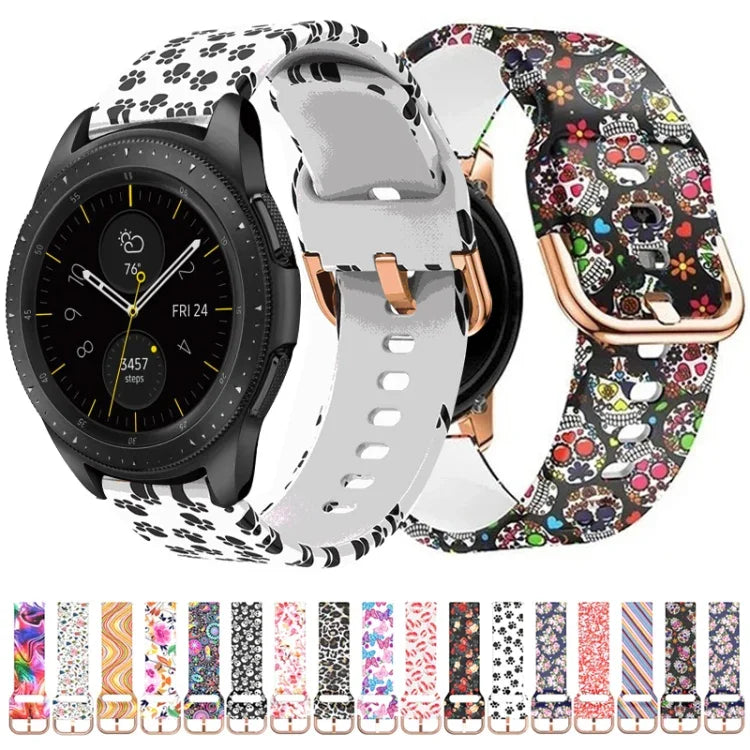 สายซิลิโคนพิมพ์ลาย 46mm สำหรับ Galaxy Watch