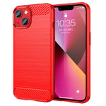 Brushed Texture Carbon Fiber TPU Phone Case, For iPhone 14 Plus, For iPhone 14, For iPhone 14 Pro, For iPhone 14 Pro Max