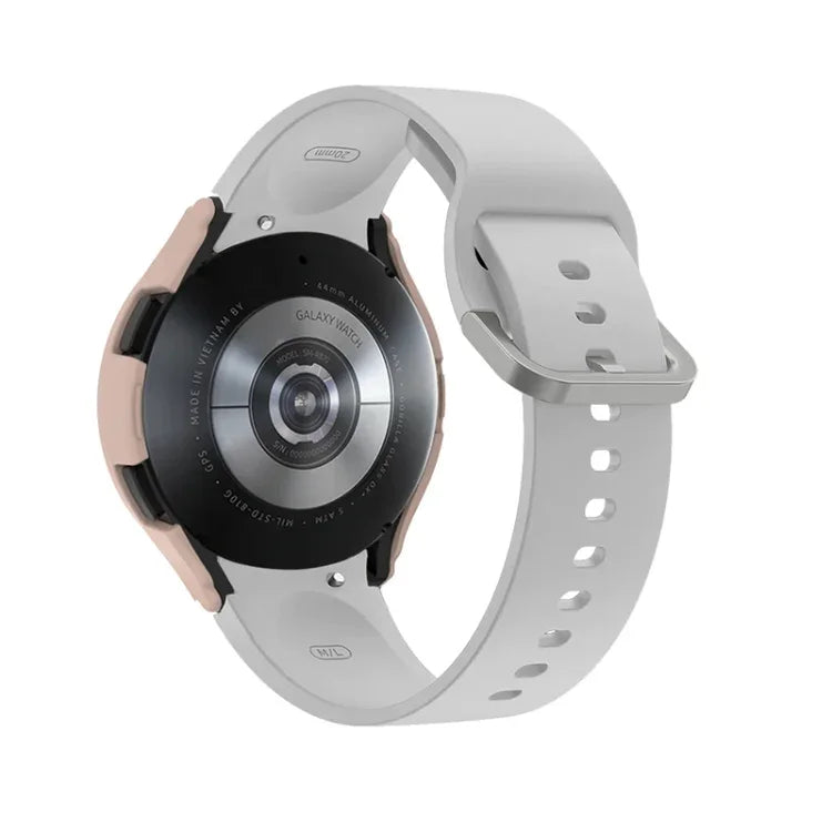 เคสครอบนาฬิกาครึ่งตัววัสดุ PC พร้อมสเกล สำหรับ Samsung Galaxy Watch4 ขนาด 40 มม., สำหรับ Samsung Galaxy Watch4 ขนาด 44 มม.